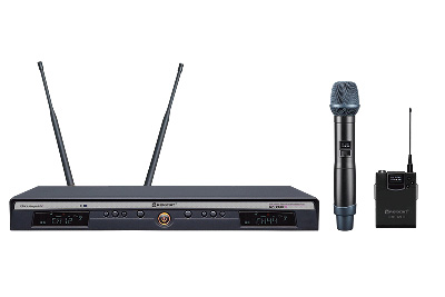 Sistema de micrófono inalámbrico de diversidad de antena de 2 canal UHF UR-260D